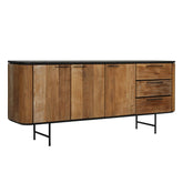 Leigh Natural and Black Handles Sideboard